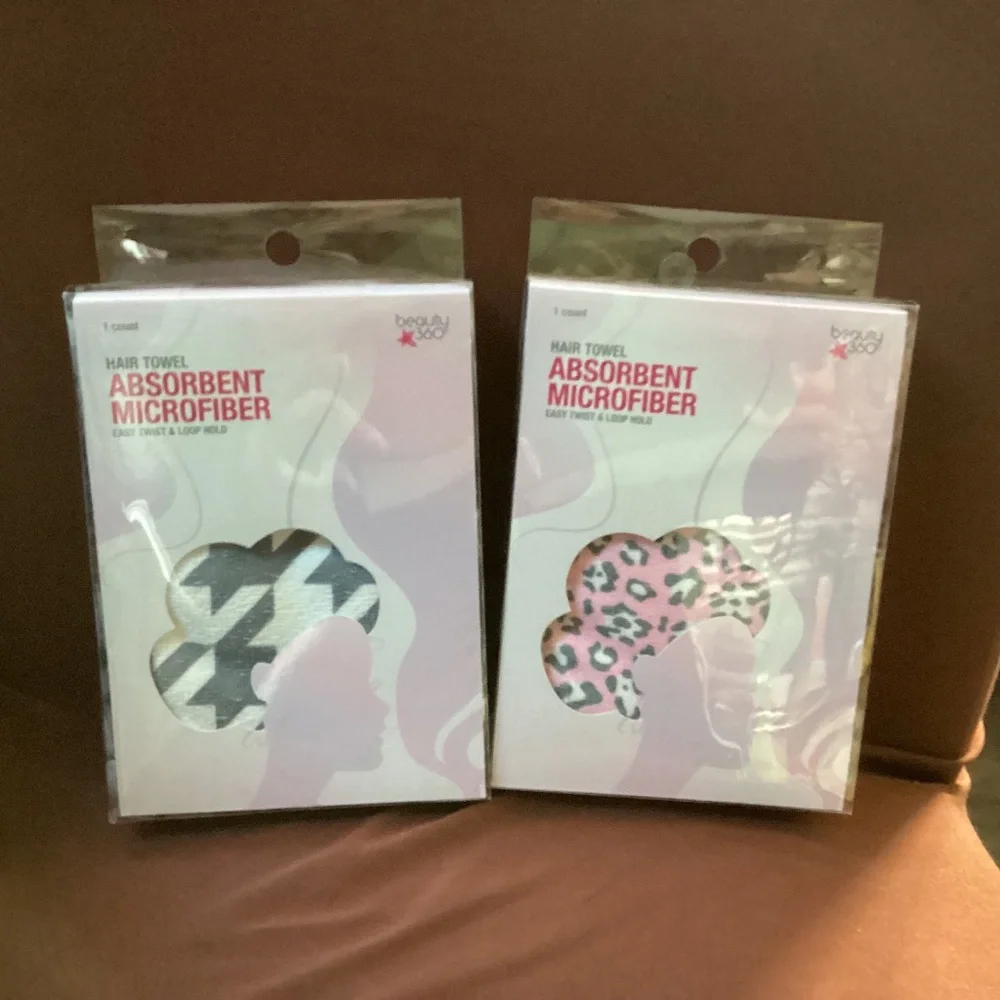 Beauty 360 Hair Towel Bundle Absorbent Microfiber NEW